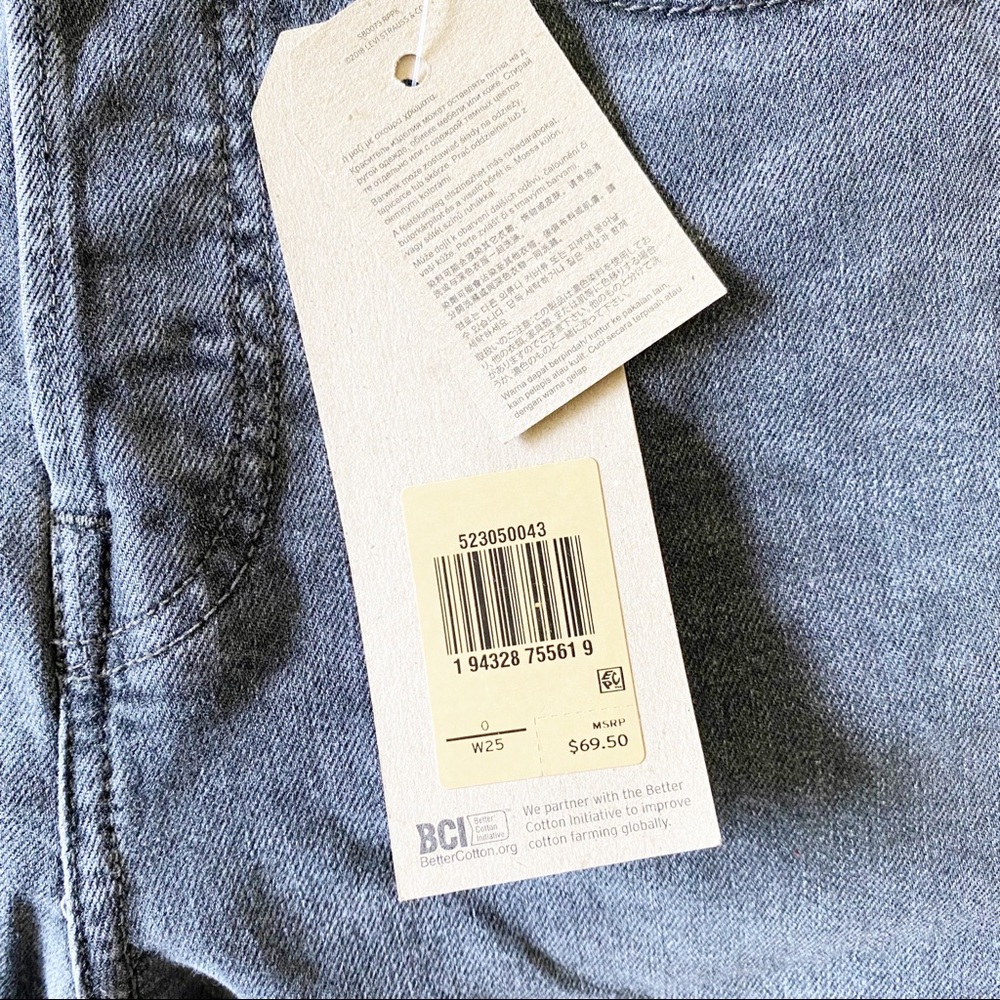 LEVI’S Wedgie Skinny Button Fly Jeans Black NWT - Picture 5 of 12